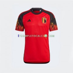 Maglia Belgio Divisa Home Mondiali 2022 Manica Corta ,Uomo