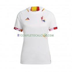Maglia Belgio Divisa Away Mondiali 2022 Manica Corta,Donna