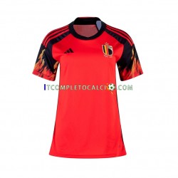 Maglia Belgio Divisa Home Mondiali 2022 Manica Corta,Donna
