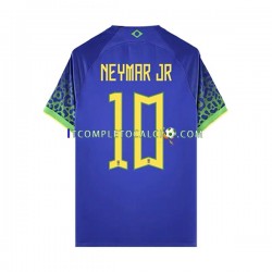 Maglia Brasile Neymar JR 10 Divisa Away Mondiali 2022 Manica Corta ,Uomo