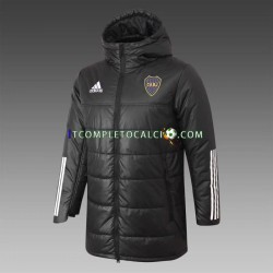 CA Boca Juniors Nero Giacca con Cappuccio Fleece ,Uomo