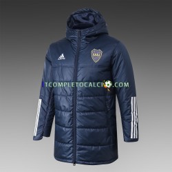 CA Boca Juniors Blu Giacca con Cappuccio Fleece ,Uomo