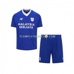 Maglia Cardiff City Divisa Home 2022-2023 Manica Corta ,Bambino