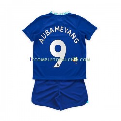 Maglia Chelsea Aubameyang 9 Divisa Home 2022-2023 Manica Corta ,Bambino