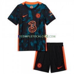 Maglia Chelsea Terza Divisa 2021-2022 Manica Corta ,Bambino