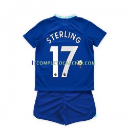 Maglia Chelsea Raheem Sterling 17 Divisa Home 2022-2023 Manica Corta ,Bambino