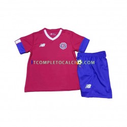 Maglia Costa Rica Divisa Home Mondiali 2022 Manica Corta ,Bambino