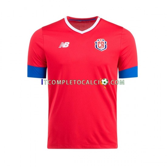 Maglia Costa Rica Divisa Home Mondiali 2022 Manica Corta ,Uomo