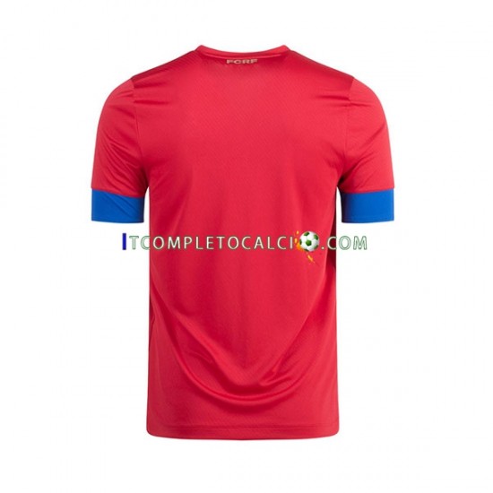 Maglia Costa Rica Divisa Home Mondiali 2022 Manica Corta ,Uomo