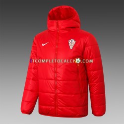 Croazia Rosso Giacca con Cappuccio Fleece ,Uomo