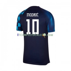 Maglia Croazia Modrić 10 Divisa Away Mondiali 2022 Manica Corta ,Uomo