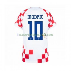 Maglia Croazia Modrić 10 Divisa Home Mondiali 2022 Manica Corta ,Uomo