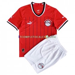 Maglia Egitto Divisa Home 2022 Manica Corta ,Bambino