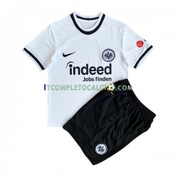 Maglia Eintracht Frankfurt Divisa Home 2022-2023 Manica Corta ,Bambino