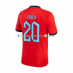 Maglia Inghilterra Foden 20 Divisa Away Mondiali 2022 Manica Corta ,Uomo
