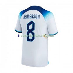 Maglia Inghilterra Henderson 8 Divisa Home Mondiali 2022 Manica Corta ,Uomo
