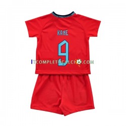 Maglia Inghilterra Kane 9 Divisa Away Mondiali 2022 Manica Corta ,Bambino