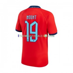 Maglia Inghilterra Mount 19 Divisa Away Mondiali 2022 Manica Corta ,Uomo