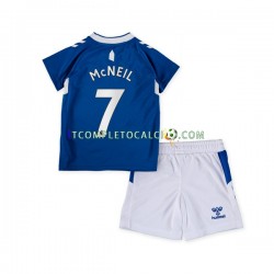 Maglia Everton McNeil 7 Divisa Home 2022-2023 Manica Corta ,Bambino