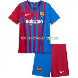 Maglia FC Barcelona Divisa Home 2021-2022 Manica Corta ,Bambino