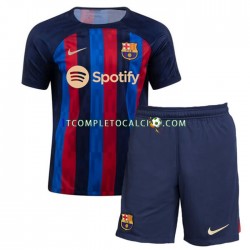 Maglia FC Barcelona Divisa Home 2022-2023 Manica Corta ,Bambino