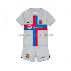 Maglia FC Barcelona Terza Divisa 2022-2023 Manica Corta ,Bambino