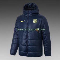 FC Barcelona Blu Giacca con Cappuccio Fleece ,Uomo