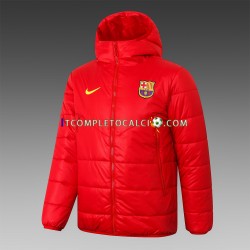 FC Barcelona Rosso Giacca con Cappuccio Fleece ,Uomo