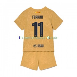 Maglia FC Barcelona Ferran Torres 11 Divisa Away 2022-2023 Manica Corta ,Bambino
