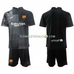 Maglia FC Barcelona Portiere Divisa Away 2021-2022 Manica Corta ,Bambino