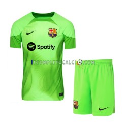 Maglia FC Barcelona Portiere Divisa Home 2022-2023 Manica Corta ,Bambino