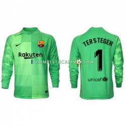 Maglia FC Barcelona Ter Stegen 1 Portiere Terza Divisa 2021-2022 Manica Lunga ,Uomo