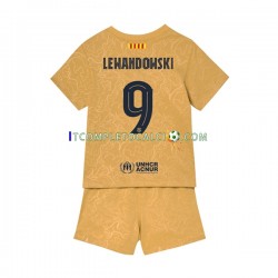 Maglia FC Barcelona Lewandowski 9 Divisa Away 2022-2023 Manica Corta ,Bambino