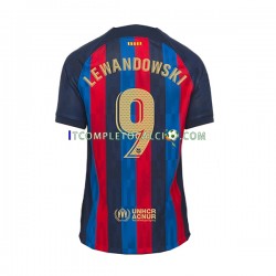Maglia FC Barcelona Lewandowski 9 Divisa Home 2022-2023 Manica Corta ,Uomo