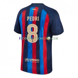 Maglia FC Barcelona Pedri 8 Divisa Home 2022-2023 Manica Corta ,Uomo