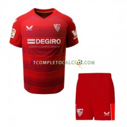 Maglia Sevilla FC Divisa Away 2022-2023 Manica Corta ,Bambino