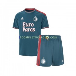 Maglia Feyenoord Rotterdam Divisa Away 2022-2023 Manica Corta ,Bambino