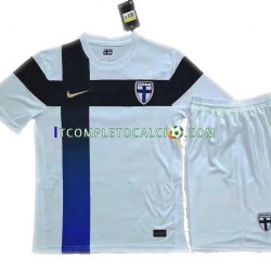 Maglia Finlandia Euro 2020 Divisa Home Manica Corta ,Bambino