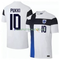 Maglia Finlandia Teemu Pukki 10 Euro 2020 Divisa Home Manica Corta ,Uomo
