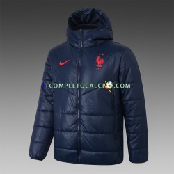 Francia Blu Giacca con Cappuccio Fleece ,Uomo