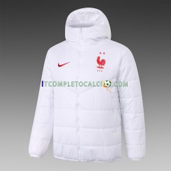 Francia Bianco Giacca con Cappuccio Fleece ,Uomo