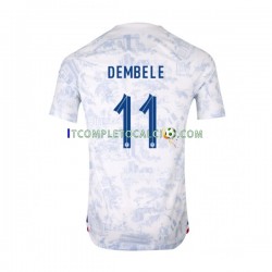 Maglia Francia Dembele 11 Divisa Away Mondiali 2022 Manica Corta ,Uomo