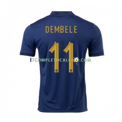 Maglia Francia Dembele 11 Divisa Home Mondiali 2022 Manica Corta ,Uomo