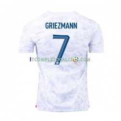 Maglia Francia Griezmann 7 Divisa Away Mondiali 2022 Manica Corta ,Uomo