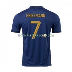 Maglia Francia Griezmann 7 Divisa Home Mondiali 2022 Manica Corta ,Uomo