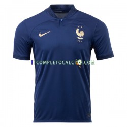 Maglia Francia Divisa Home Mondiali 2022 Manica Corta ,Uomo