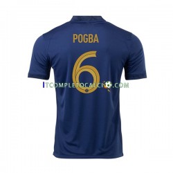 Maglia Francia Pogba 6 Divisa Home Mondiali 2022 Manica Corta ,Uomo
