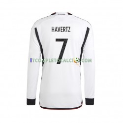 Maglia Germania Havertz 7 Divisa Home Mondiali 2022 Manica Lunga ,Uomo