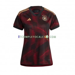 Maglia Germania Divisa Away Mondiali 2022 Manica Corta,Donna