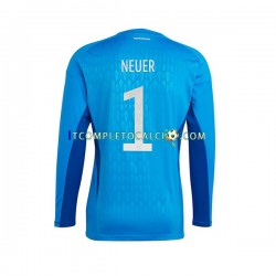 Maglia Germania Manuel Neuer 1 Portiere Divisa Home Mondiali 2022 Manica Corta ,Uomo